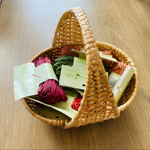 Woven Handmade Rattan Cradle Basket Home Decor - Picture 7 of 14